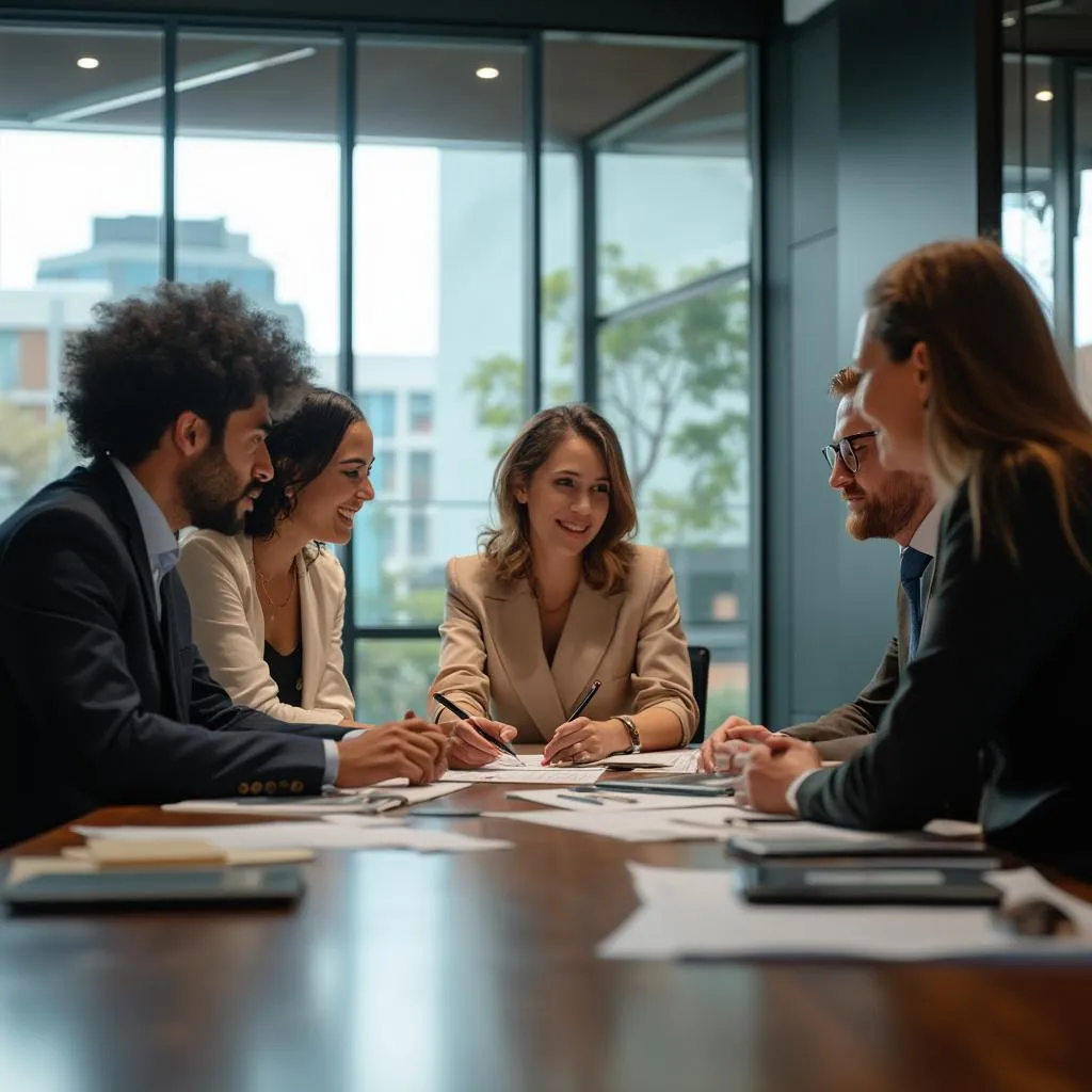 Equipe da FinançaSegura em reunião de planejamento