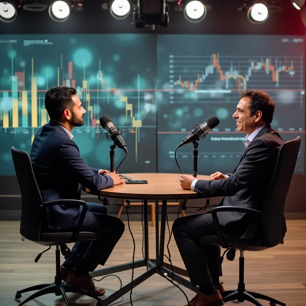 Entrevista sobre finanças pessoais em programa de TV